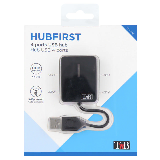 TNB USB 2.0 HUB 4 PORTS BLACK