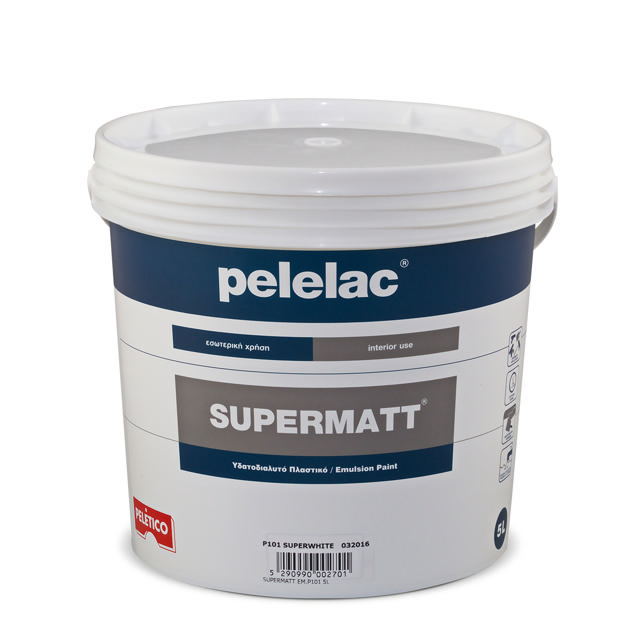 PELELAC SUPERMATT® EMULSION ΣΟΥΠΕΡ ΛΕΥΚΟ P101 15L