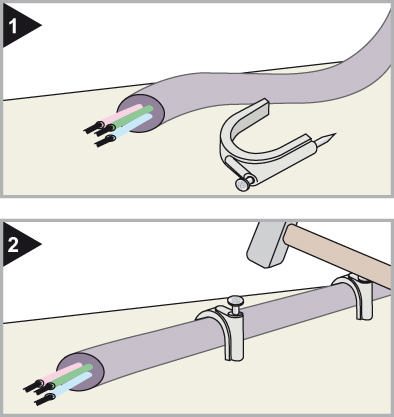 FRIULSIDER PLASTIC CLAMPS WITH NAIL 3-4 MM 25PCS