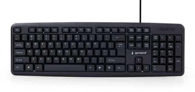 GEMBIRD STANDARD KEYBOARD,USB BLACK