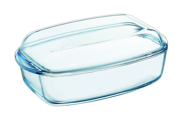 PYREX 465A000 ESSENTIALS ΓΥΑΛΙΝΗ ΟΡΘΟΓΩΝΙΑ ΚΑΤΣΑΡΟΛΑ ΜΕ ΚΑΠΑΚΙ 3L + 1,5L