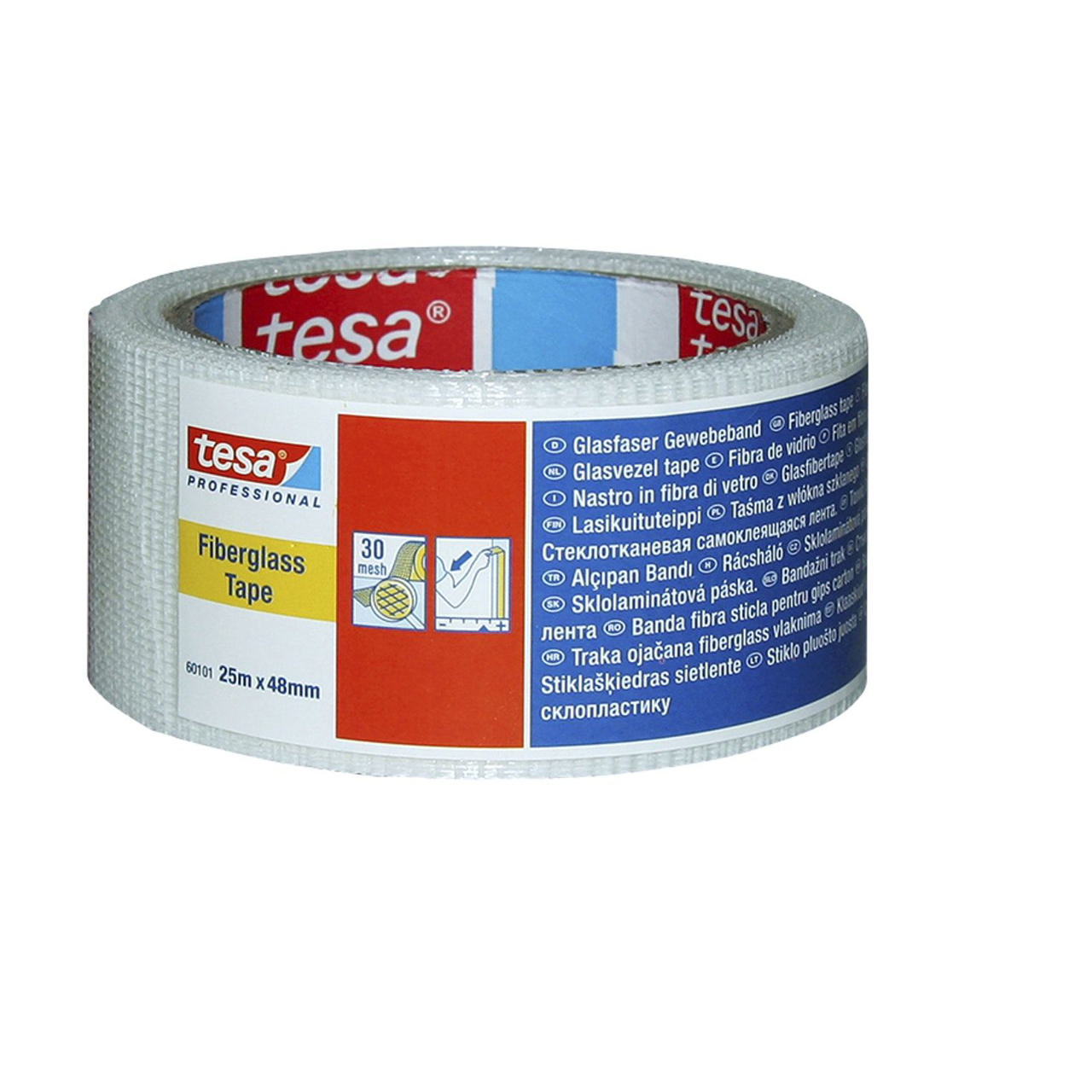 TESA FIBERGLASS M.WHITE 25X48M