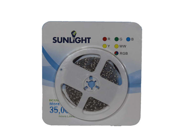 SUNLIGHT LED 4.8W/M ΤΑΙΝΙΑ 5-ΜΕΤΡΟ ΜΠΛΕ