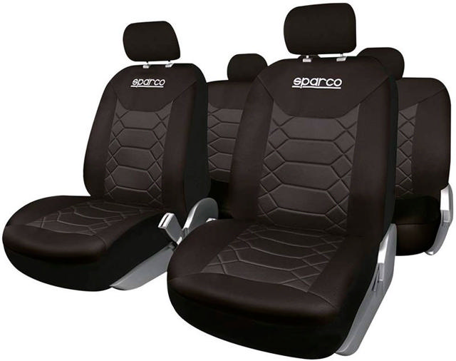 SPARCO SEAT COVER SET BLACK SPC1016BK