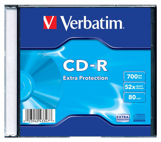 VERBATIM CD-R 80 SLIM SINGLE
