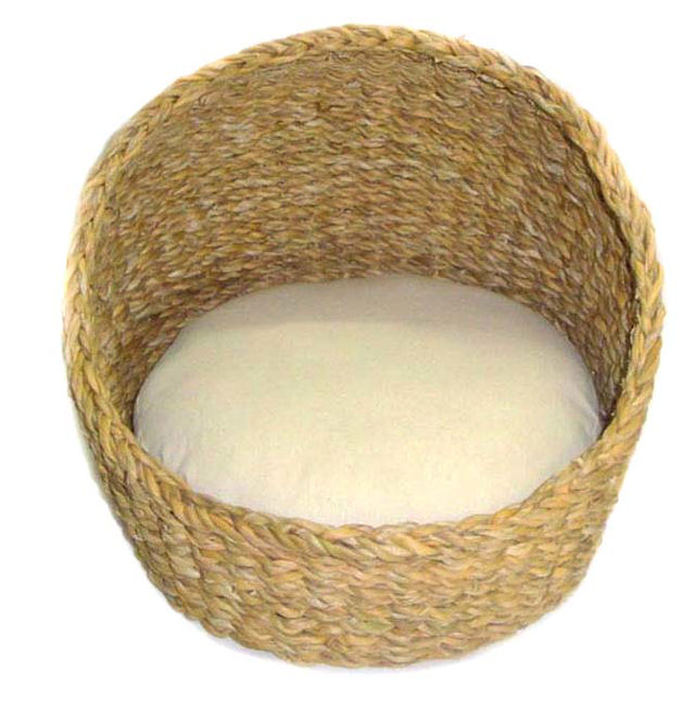 RATTAN PET BASKET ROUND