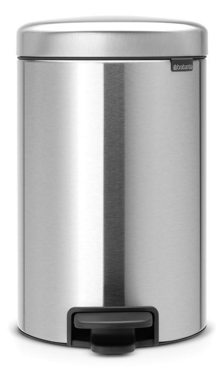 BRABANTIA PEDAL BIN NEWICON, 12 LITRE - MATT STEEL