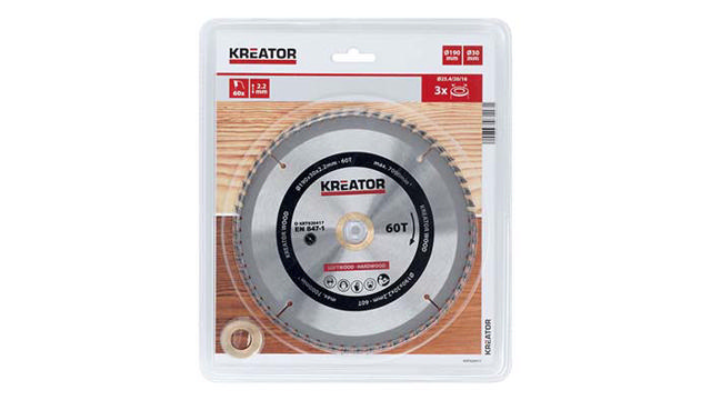 KREATOR SAW BLADE WOOD 190MM60T