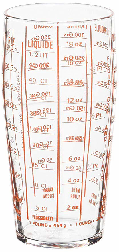 LUMINARC TEMPERED MEASURING GLASS 58CL