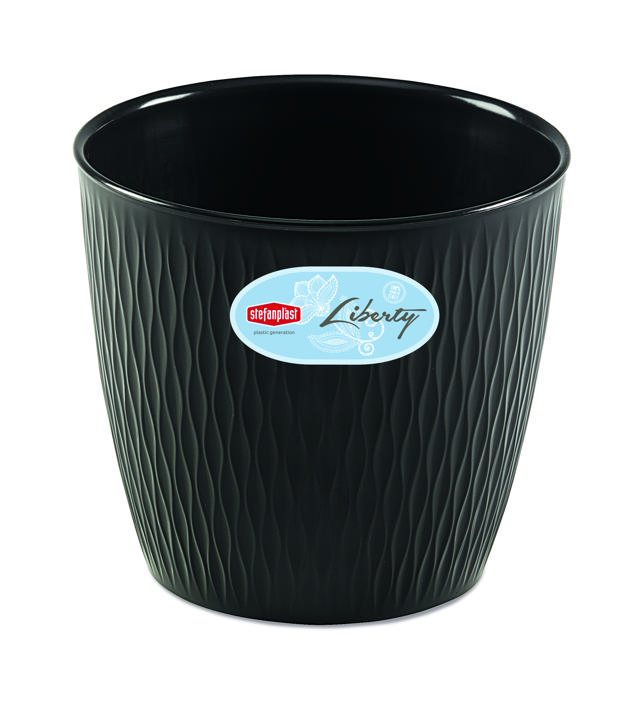 STEFANPLAST LIBERTY POT 30CM ANTHRACITE