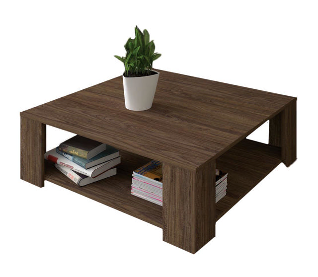 EKOWOOD COFFEE TABLE VINTAGE - DARK BROWN