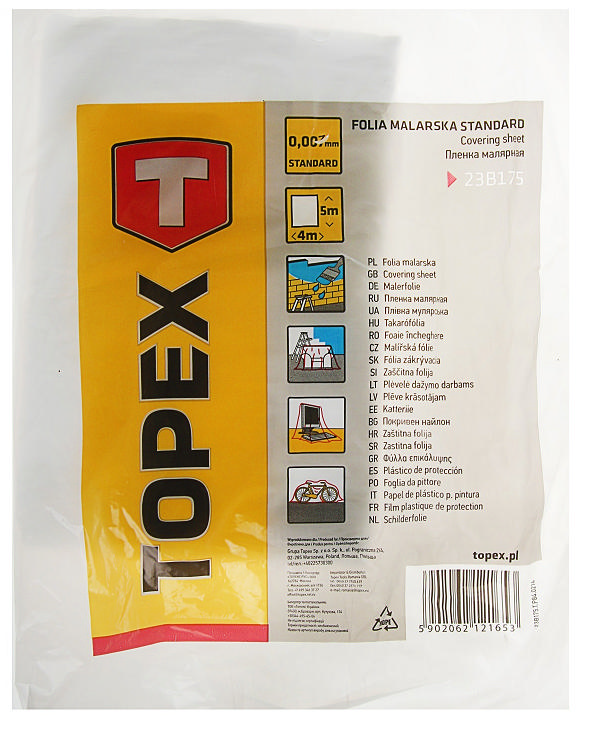 TOPEX COVERING SHEET HDPE 4Mx5M