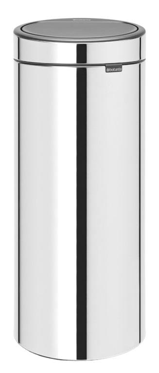 BRABANTIA TOUCH BIN 30L - BRILLIANT STEEL