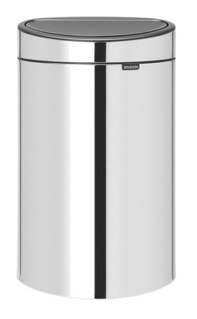 BRABANTIA TOUCH BIN ΚΑΔΟΣ ΑΠΟΡΡΙΜΑΤΩΝ 40 ΛΙΤΡΑ - BRILLIANT STEEL