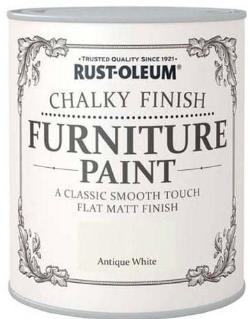 RUST-OLEUM ΑΝΤΙΚΕ ΛΕΥΚΟ ΜΑΤ ΧΡΩΜΑ ΚΙΜΩΛΙΑΣ 750ML