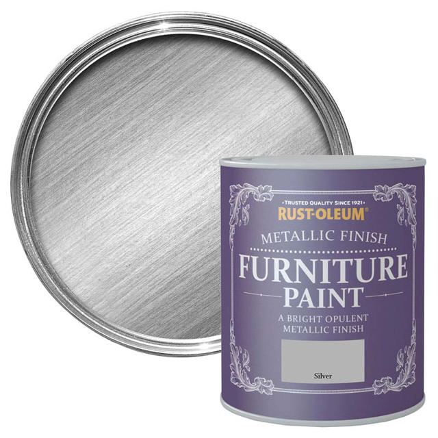 RUST-OLEUM ΑΣΗΜΙ ΜΕΤΑΛΛΙΚΗ ΜΠΟΓΙΑ ΓΙΑ ΈΠΙΠΛΑ 750ML