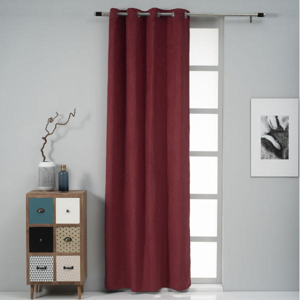 EASYHOME CURTAIN URSA BORDEAUX 140X260CM