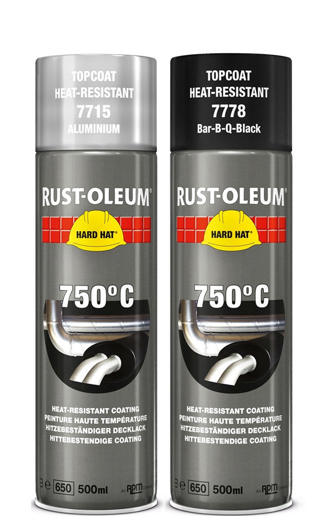 RUST-OLEUM ALUMINIUM HEAT RESISTANT AEROSOL 500ML