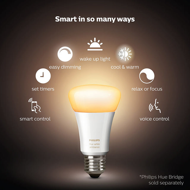 PHILIPS HUE AMBIANCE ΛΑΜΠΤΗΡΑΣ LED 9.5W A60 E2