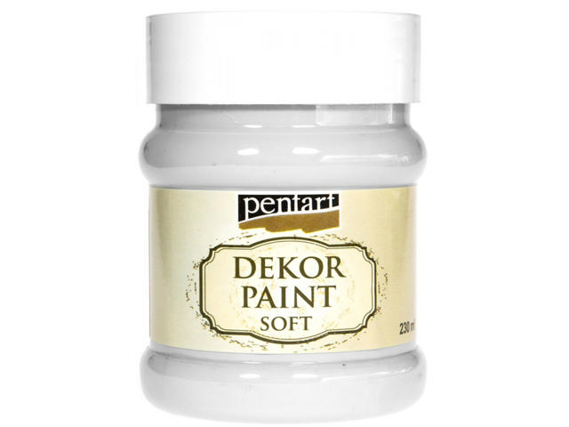 PENTART DEKOR ΒΑΦΗ SOFT 230ML ΛΕΥΚΟ