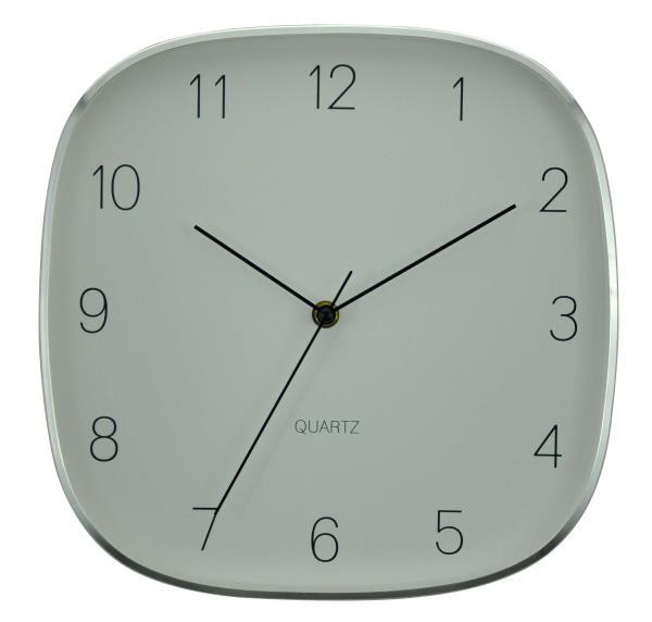 SQUARE ALUM CLOCK 29CM