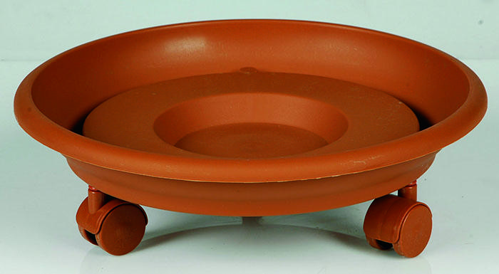 VIOMES TERRACOTTA PLATE WITH WHEEL 26CM