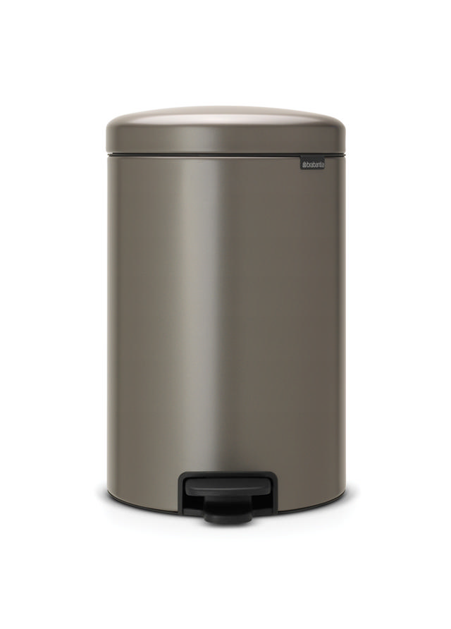 BRABANTIA PEDAL BIN NEWICON, 20 LITRE - PLATINUM