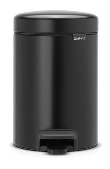 BRABANTIA PEDAL BIN NEWICON 3L MATT BLACK