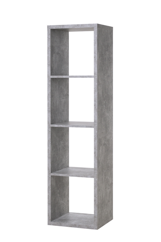 MAX4 4 TIER SHELF 38X141X33CM - GREY