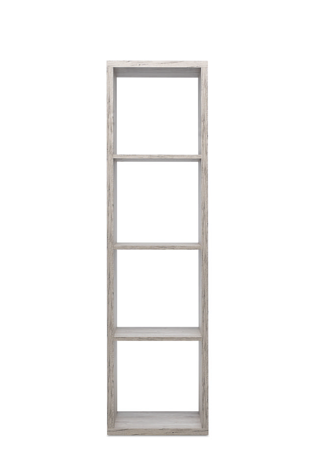 MAX4 4 TIER SHELF 38X141X33CM - WHITE/WOODEN