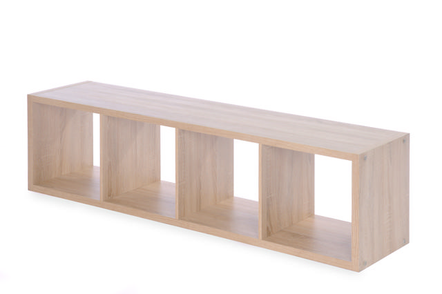 MAX4 4 TIER SHELF 38X141X33CM - OAK