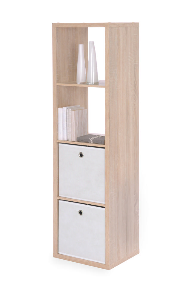 MAX4 4 TIER SHELF 38X141X33CM - OAK