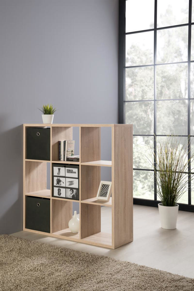 MAX9 3 TIER SHELF 107X107X33CM - OAK