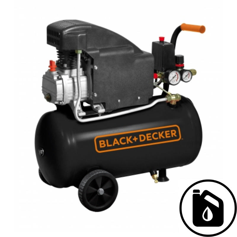 BLACK & DECKER BD160/24 OIL AIR COMPRESSOR 1,5HP 24L 8BAR