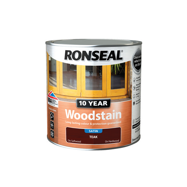 RONSEAL® 10 YEARS WOODSTAIN TEAK 0.75L