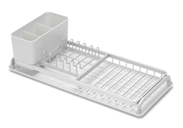 BRABANTIA DISH DRYING RACK COMPACT LIGHT GREY 20X46.3X12.6CM