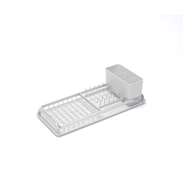 BRABANTIA DISH DRYING RACK COMPACT LIGHT GREY 20X46.3X12.6CM