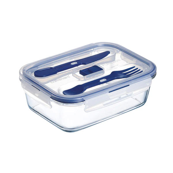 LUMINARC PURE LUNCH BOX 1.2L ΜΕ ΜΑΧΑΙΡΟΠΙΡΟΥΝΑ