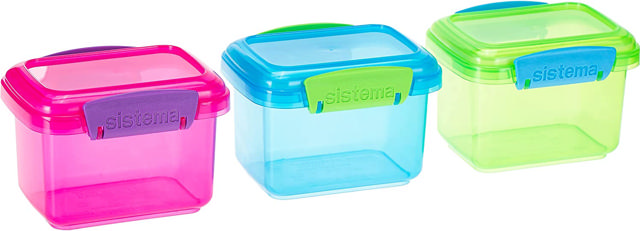 SISTEMA LUNCH BOX COLOR 3ΤΕΜ ΟΡΘΟΓΩΝΙΟ 400ML