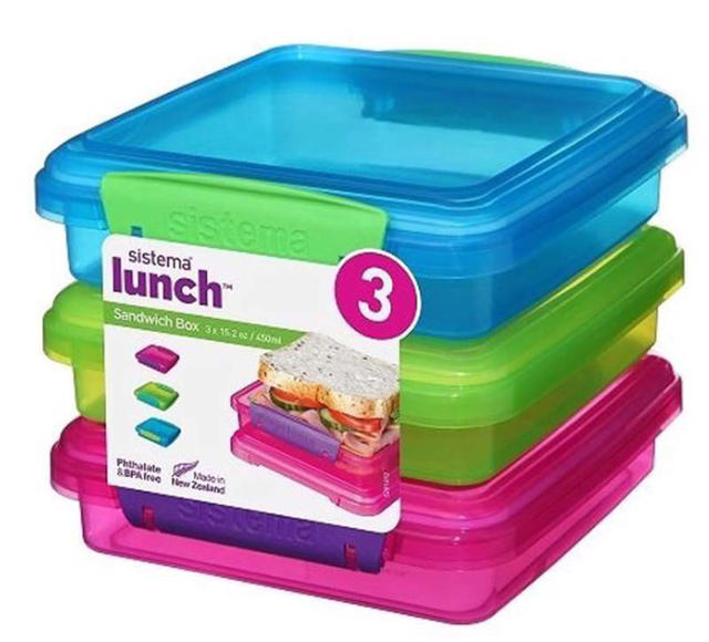 SISTEMA LUNCH BOX COLOR 3ΤΕΜ ΣΑΝΤΟΥΙΤΣ