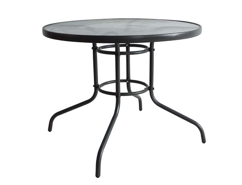 LEEDS OUTDOOR TABLE 90CM - GREY