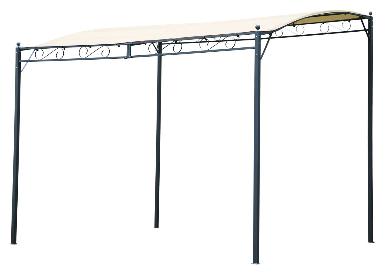 NAPOLI WALL METAL GAZEBO 2.5X3M