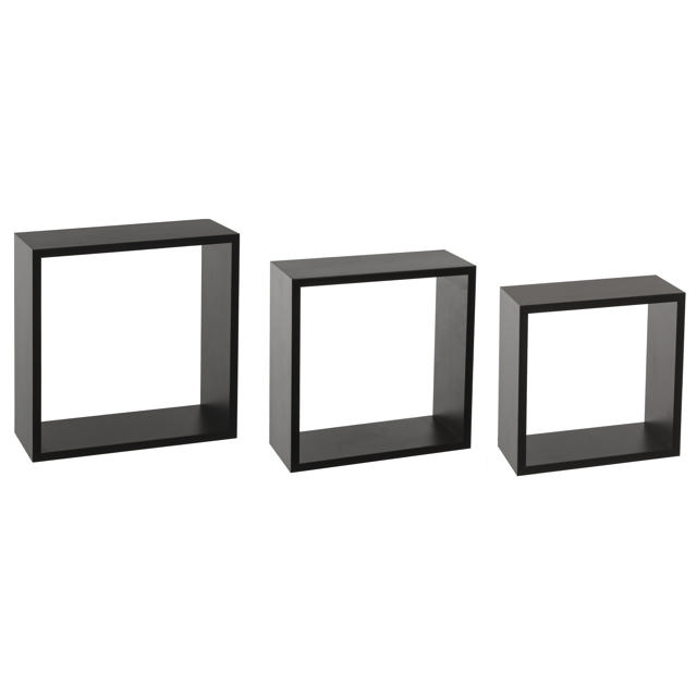 WALL SHELF CUBE VLACK LX3