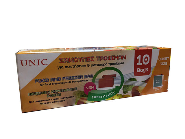 UNIC 10 SMALL FOOD BAGS 1L