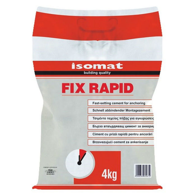 ISOMAT FIX-RAPID ΤΣΙΜΕΝΤΟ ΤΑΧΕΙΑΣ ΠΗΞΗΣ ΓΙΑ ΑΓΚΥΡΩΣΕΙΣ ΓΚΡΙΖΟ 4KG