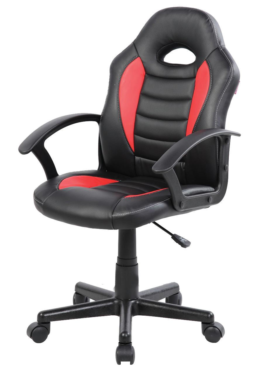 THETA OFFICE CHAIR BLACK-RED 55Χ56CM