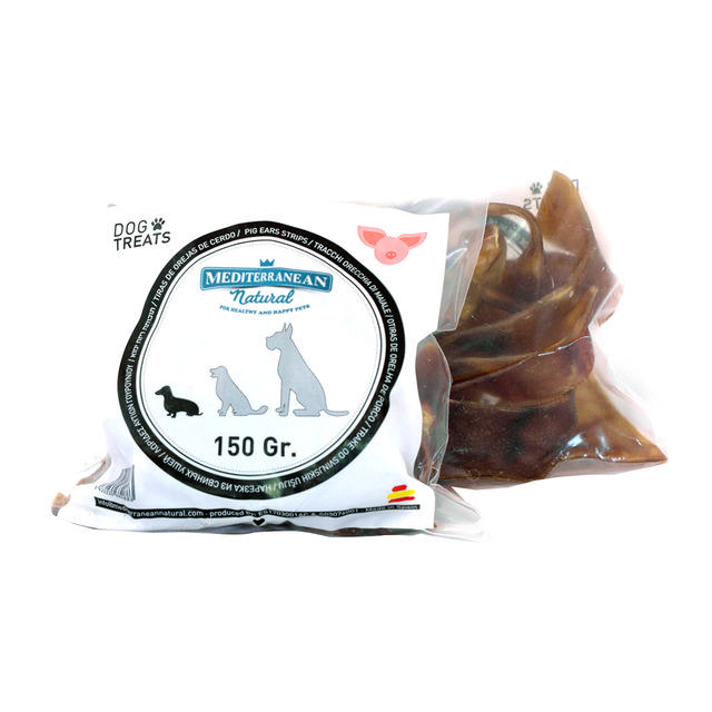 MEDITERRANEAN PIG EAR STRIPS 150G