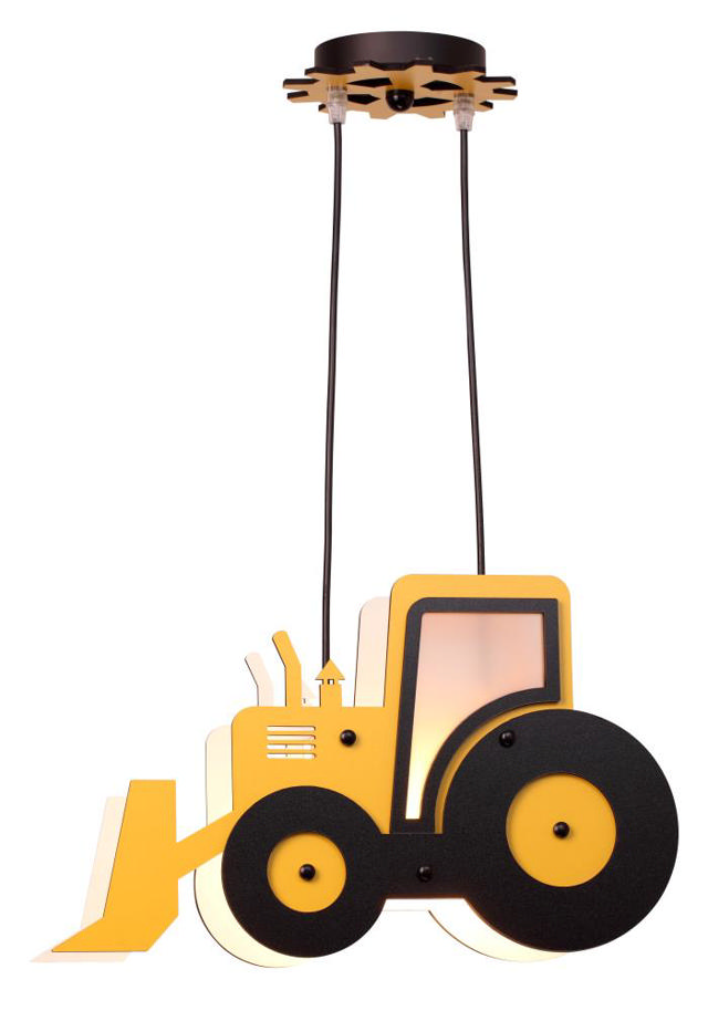 SUPERLIGHTS 'BULLDOZER' CHILDREN'S PENDANT LIGHT 2xE14