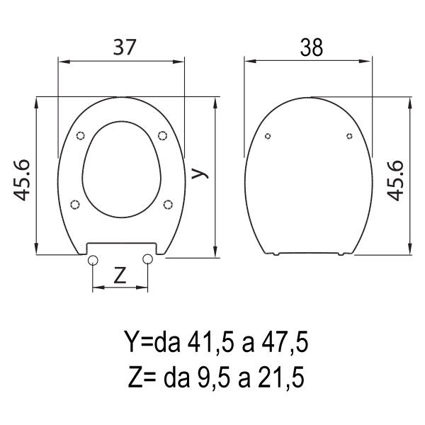 SANIPLAST TOILET SEAT REVERSE SC+QR SLIM