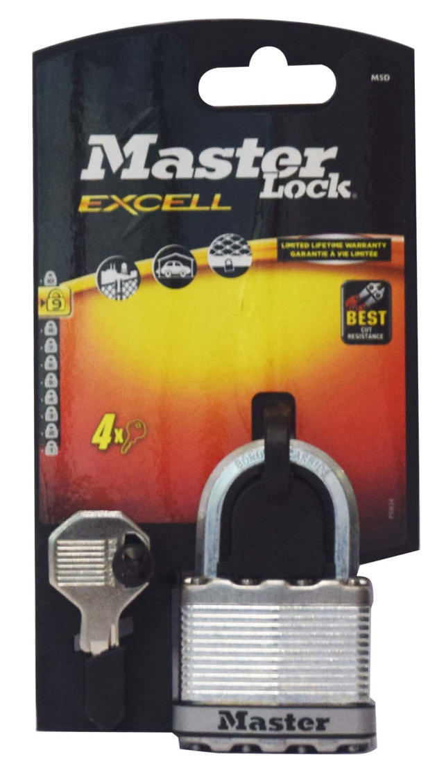 MASTERLOCK EXCELL PADLOCK 50MM LAMINATED